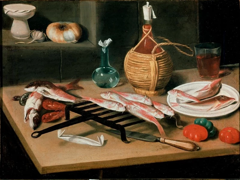 1720-Carlo Magini - Natura morta con pesci-Pinacoteca Comunale di Faenza